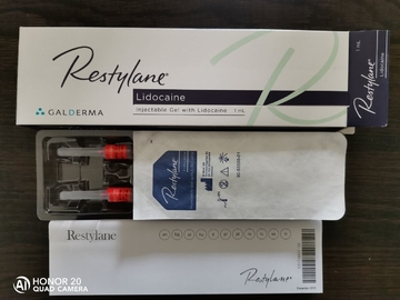 Restylane with lidocaine Cross Linked Dermal Filler For Anti-wrinkles Filling Wrinkles Injection 1*1ml / Box