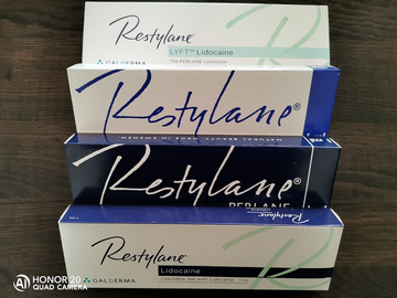 Restylane With Lidocaine Hyaluronic Acid Dermal Filler for Wrinkles Removal