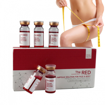 Korea The Red Lipolytic Ampoule Solution Injection Fat Dissolving Slimming Face And Body Burning Fat